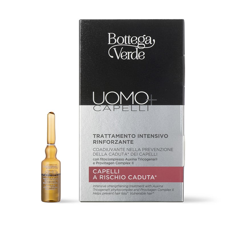 Image of Bottega Verde UOMO+ CAPELLI - Trattamento intensivo rinforzante - con fitocomplesso Auxina Tricogena® e Provitagen Complex II - coadiuvante nella prevenzione della caduta* dei capelli - capelli a rischio caduta*