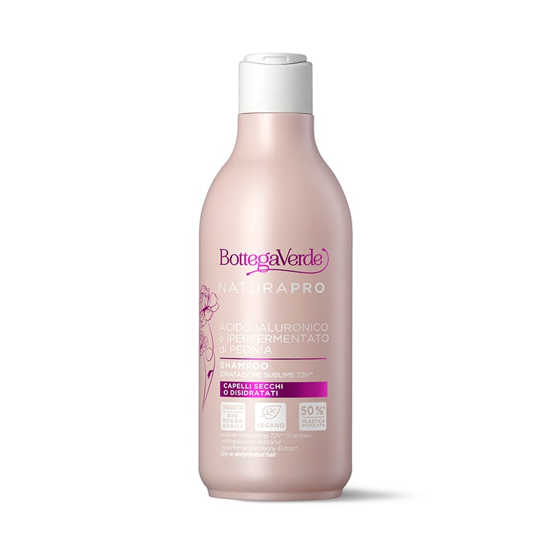 Hyaluronic Acid and Hyperfermented Peony Extract - Shampoo - sublime moisturizing 72h** (250 ml) - dry or dehydrated hair