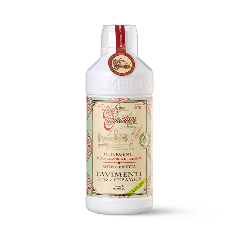 ALIGHIERO E CAMPOSTRINI Detergente pavimenti Gres e Ceramica con Agrumi e olio di Tea Tree igienizzante