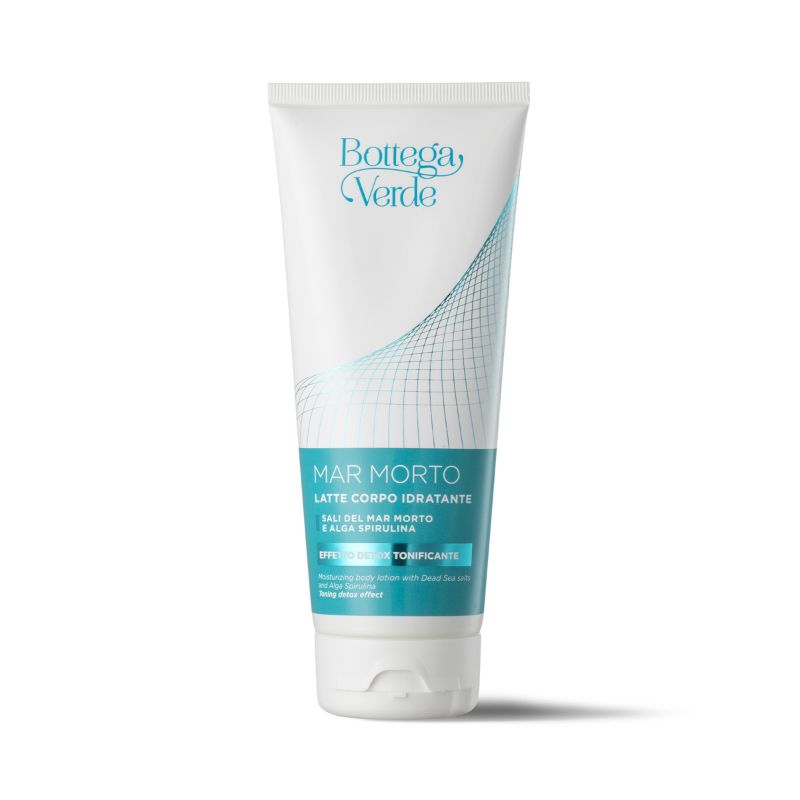 Moisturizing body lotion - Dead Sea Salts and Alga Spirulina (200 ml) - toning detox effect