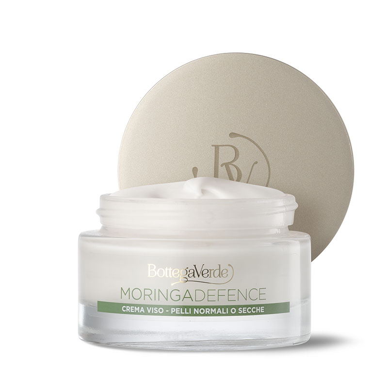 MORINGADEFENCE - Crema facial detox iluminadora antiarrugas con aceite de Moringa y Oxygeskin (50 ml) - piel normal o seca - edad 40+