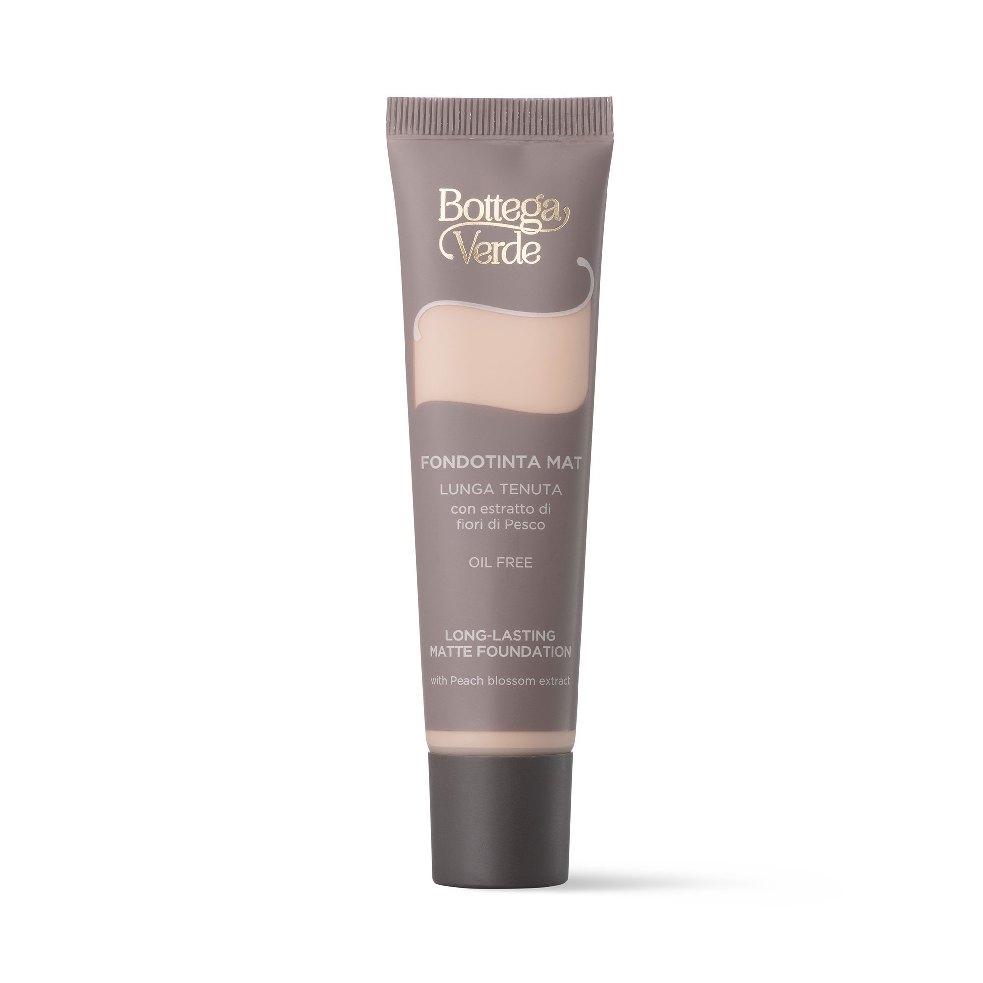 Long-lasting matte foundation with Peach blossom extract (30 ml) - oil free