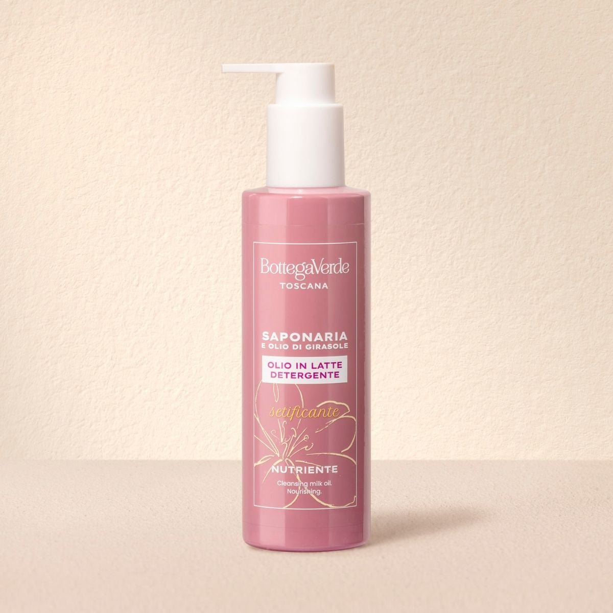 SAPONARIA and SUNFLOWER OIL - Cleansing milk oil - silkening, nourishing - (200 ml)