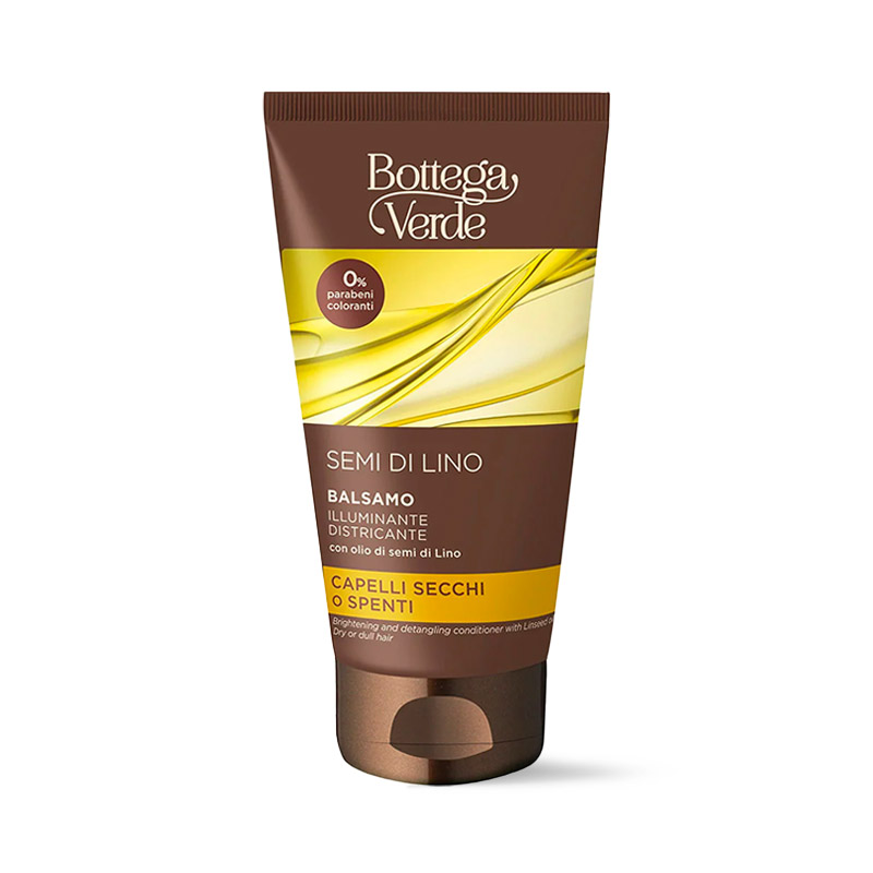 Semi di Lino - Balsamo illuminante districante - con olio di semi di Lino - capelli secchi o spenti