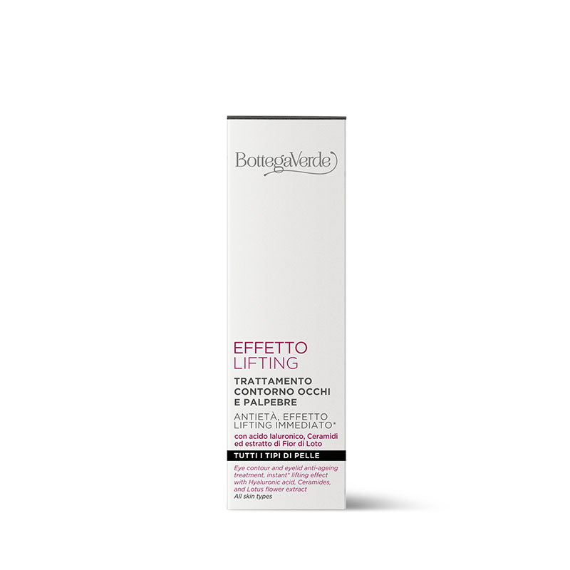 Effetto Lifting - Eye contour and eyelid anti-ageing treatment, instant lifting effect*, with Hyaluronic Acid, Ceramides, and Lotus Flower extract (15 ml)