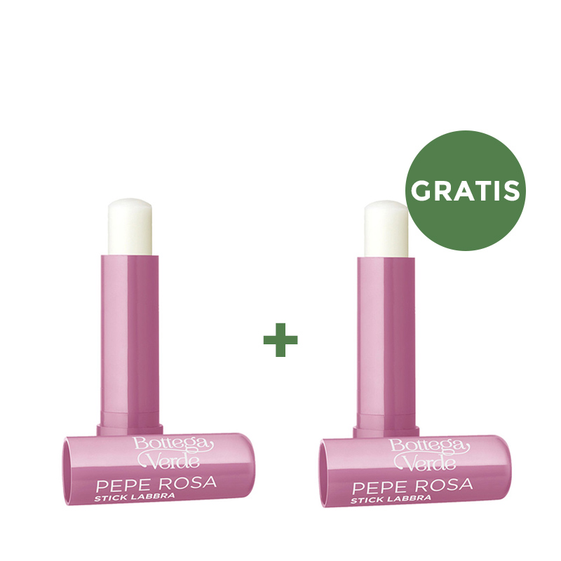 **1+1 GRATIS** Pepe rosa - stick labbra - protettivo nutriente