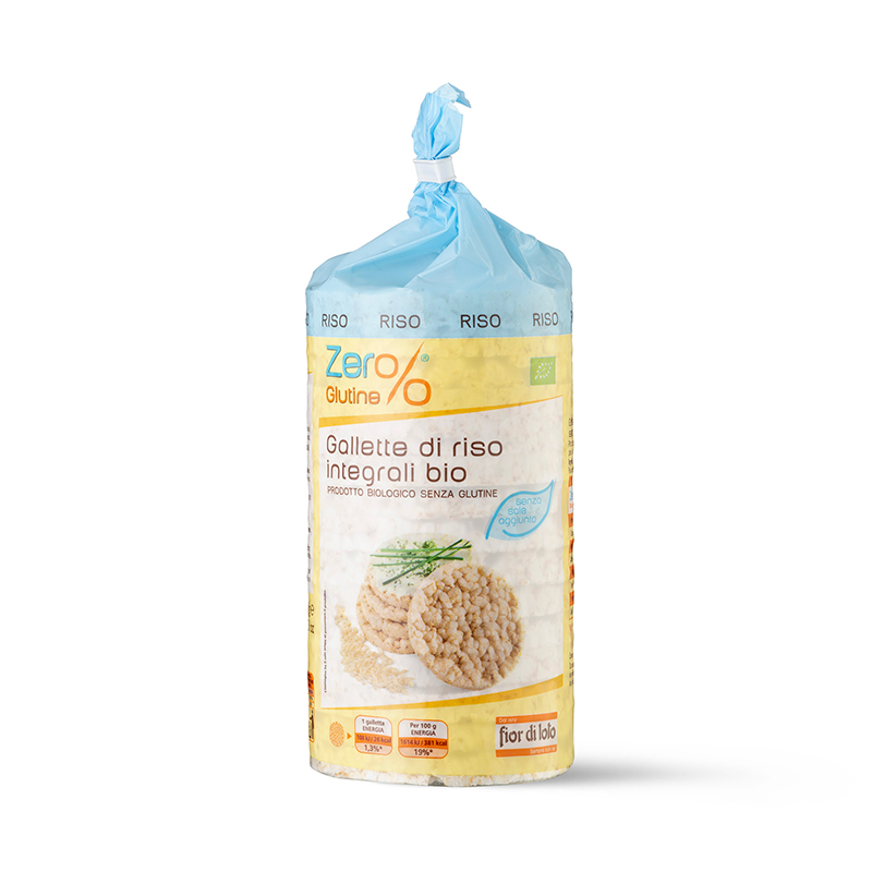 FIOR DI LOTO Zero% glutine gallette di Riso senza sale bio