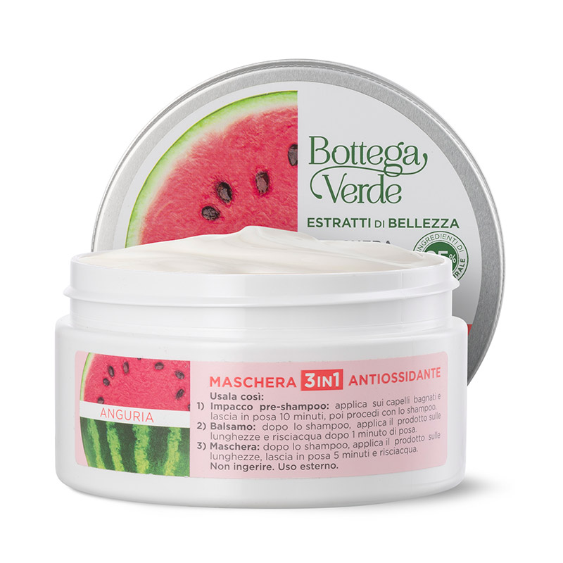 Estratti di bellezza - Watermelon - 3-in-1 antioxidant mask - with Watermelon extract (200 ml) - Coloured or dull hair