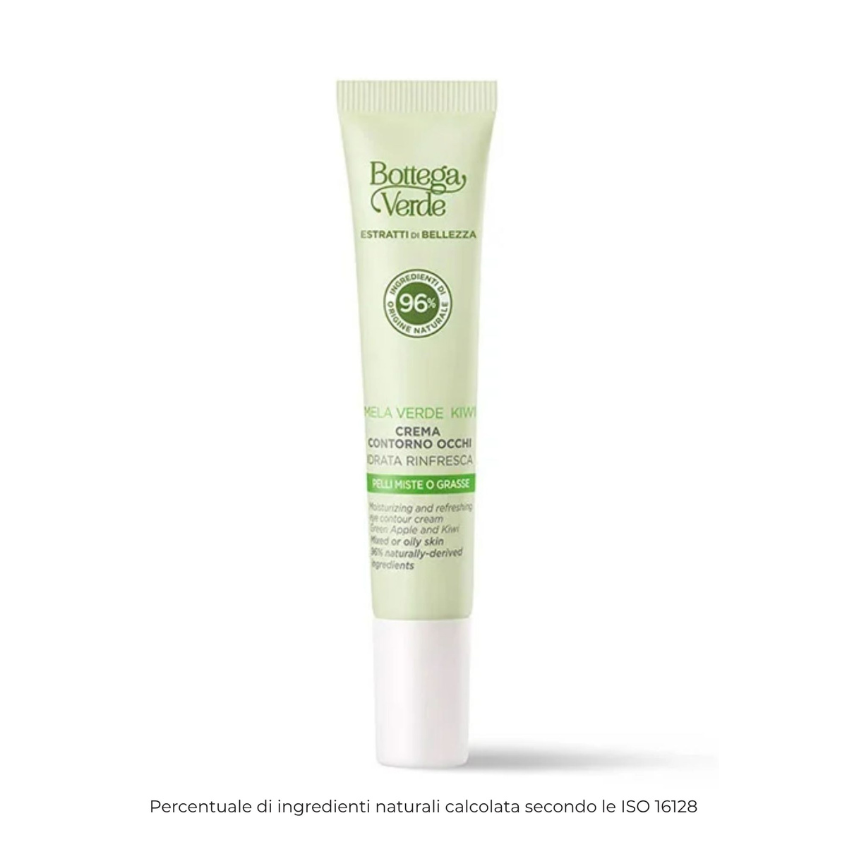 Estratti di bellezza - Eye contour cream - Green Apple and Kiwi - moisturizes and refreshes (15 ml) - combination or oily skin