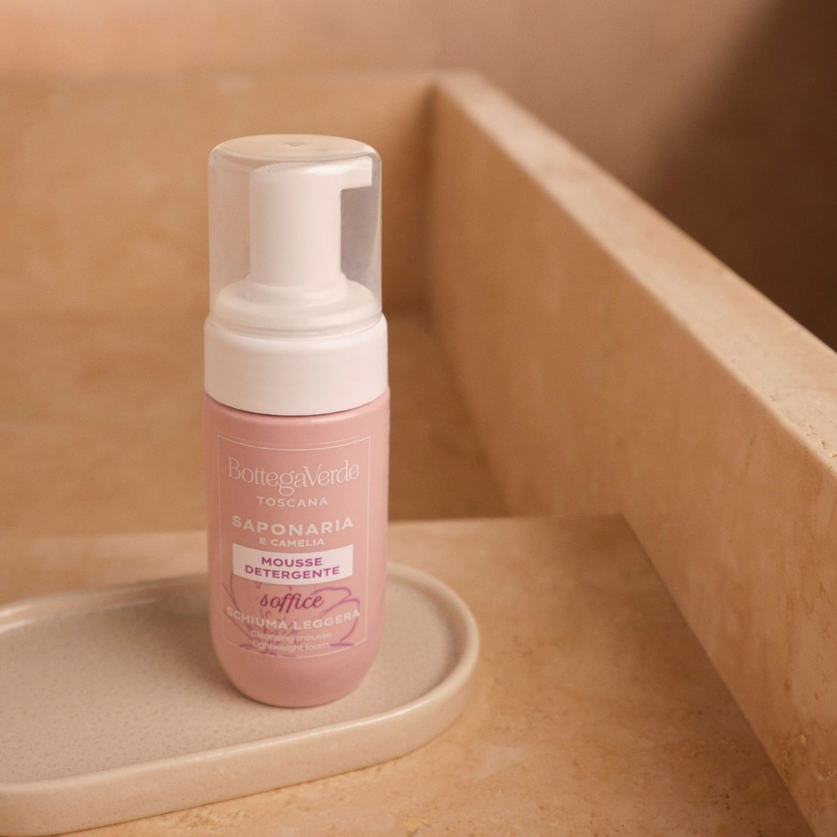 SAPONARIA AND CAMELLIA - Cleansing mousse - lightweight foam - soft (100 ml)