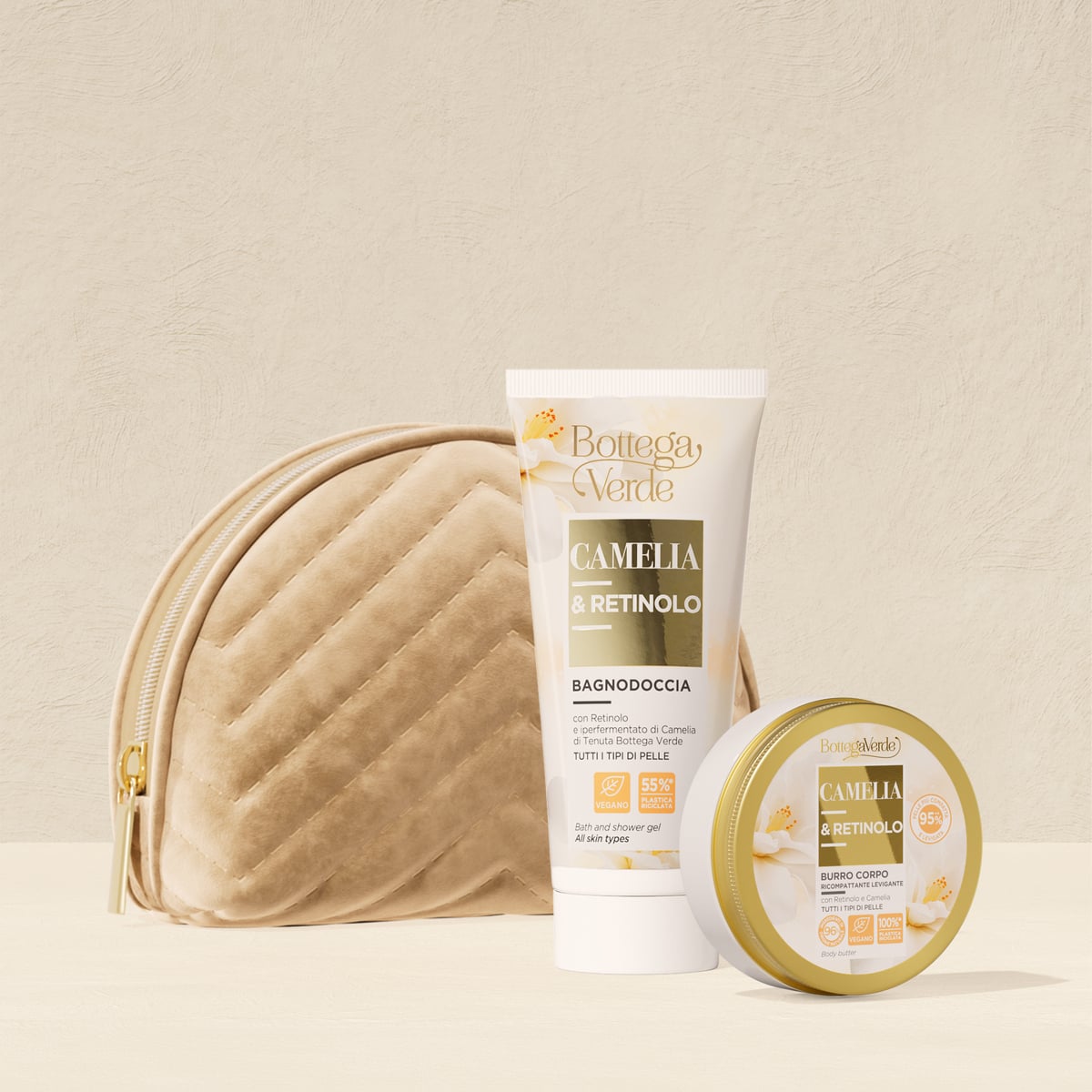Camelia mini make-up bag