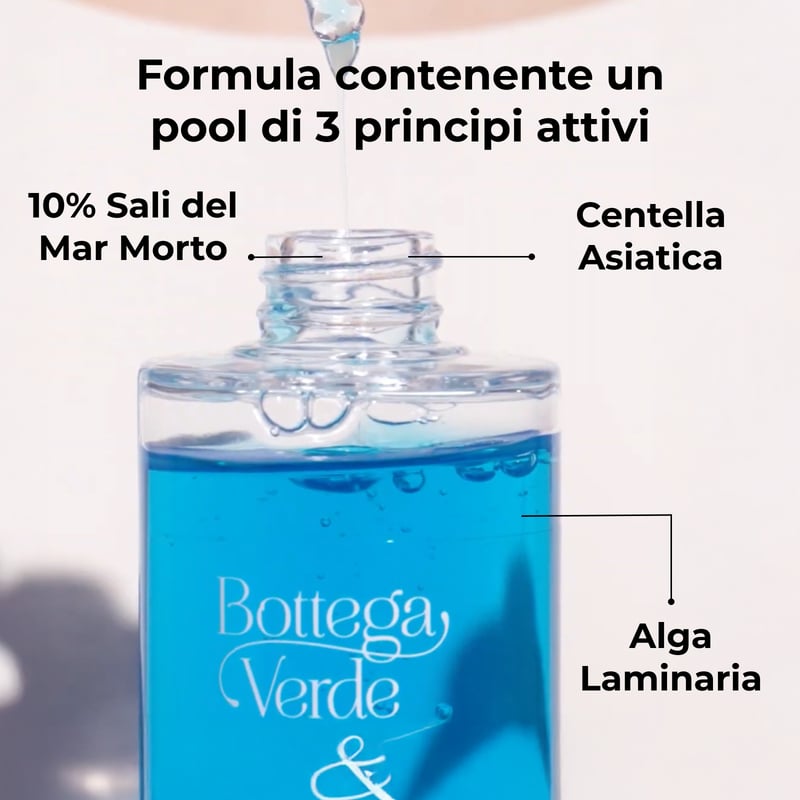 MAR MORTO - Serum with toning salts - 10% Dead Sea Salts, Centella Asiatica and Brown Algae (100 ml) - skin reshaping