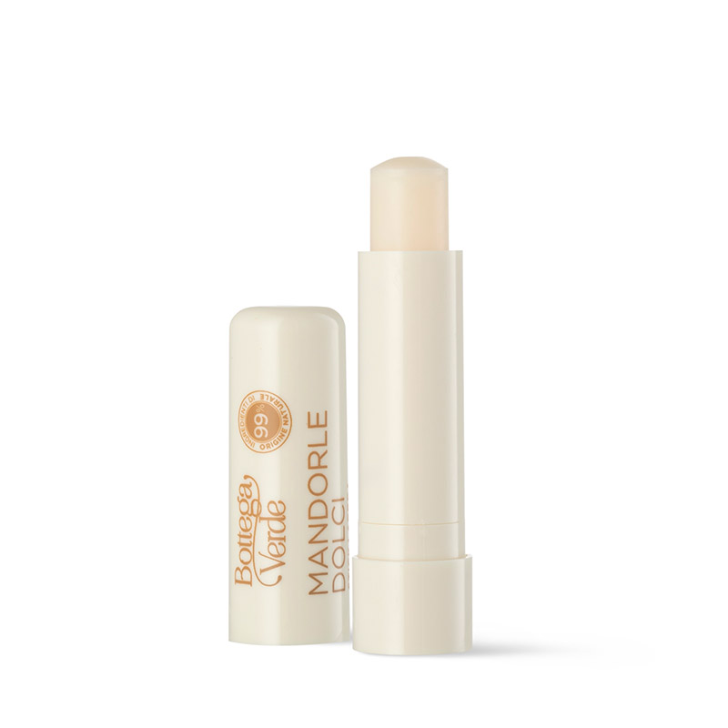 MANDORLE DOLCI - Lip balm stick - emollient and nourishing - with Sweet almond oil (5 ml) - dry lips