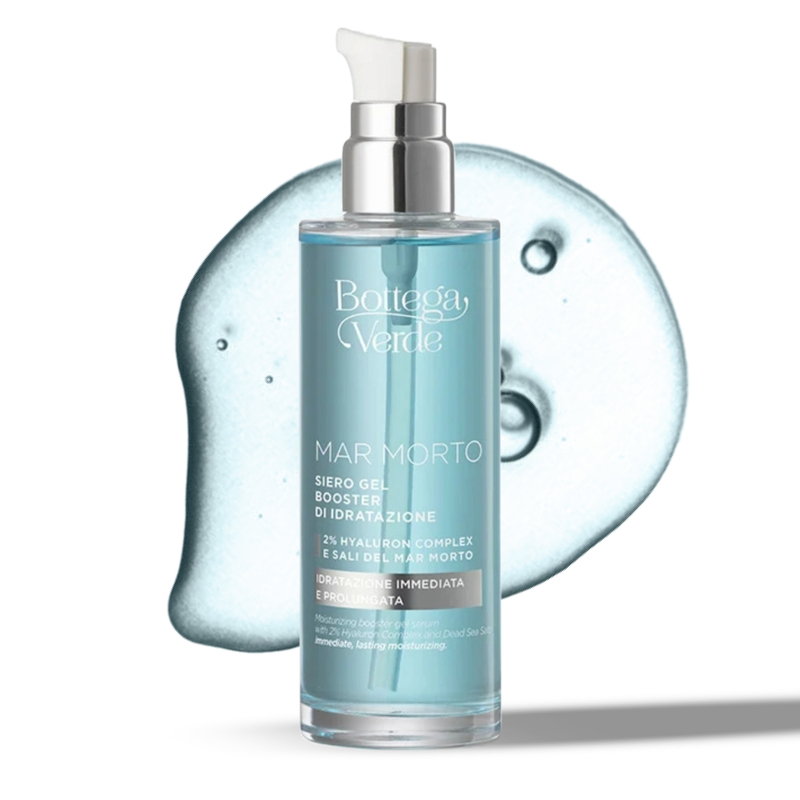 Mar Morto - Moisturizing booster gel serum - with Hyaluron Complex and Dead Sea Salts (100 ml) - immediate, lasting moisturizing
