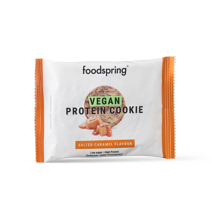 FOODSPRING Vegan Protein Cookie Caramello salato