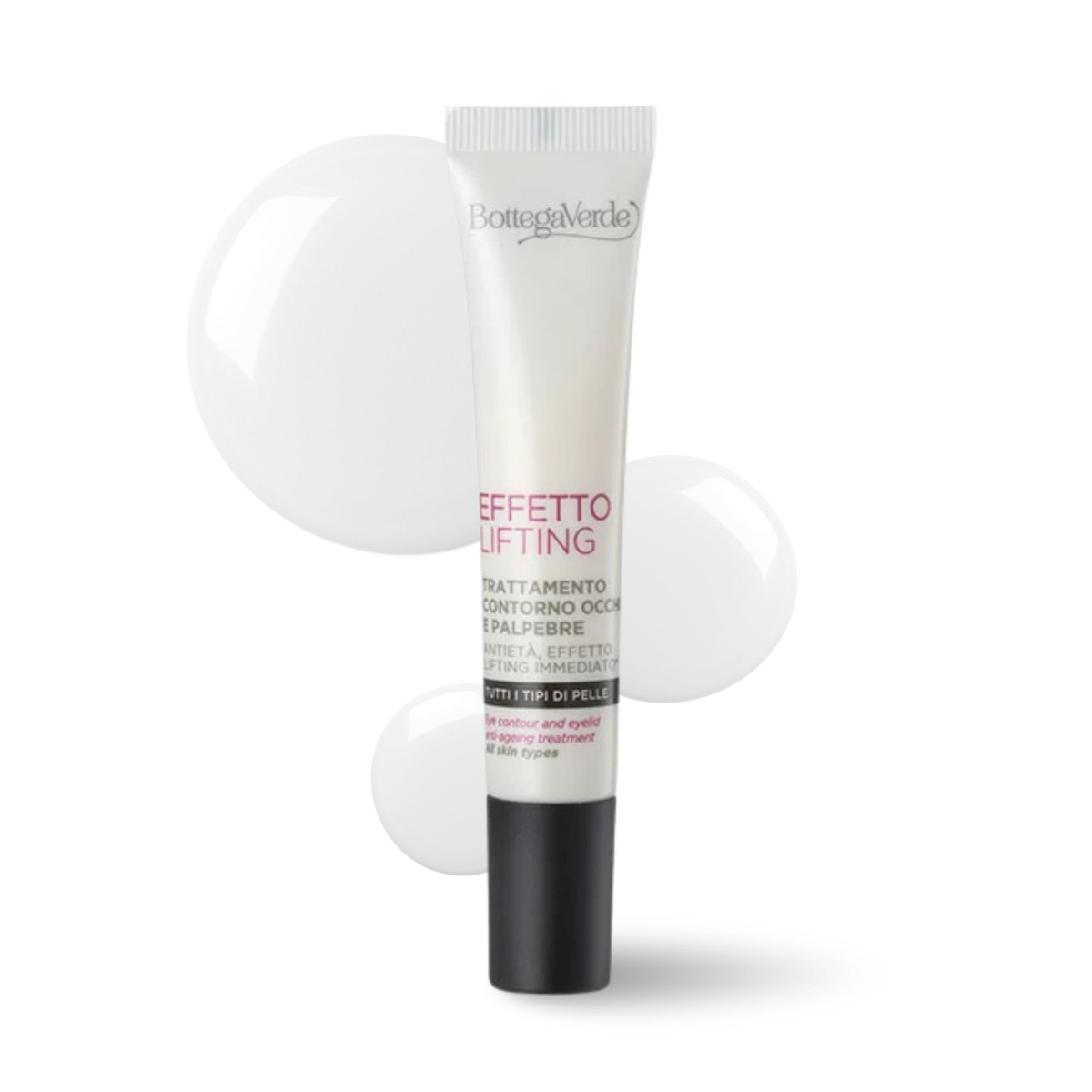 Effetto Lifting - Trattamento contorno occhi e palpebre antiey&agrave;, effetto lifting immediato*,  con acido Ialuronico, Ceramidi ed estratto di Fior di Loto