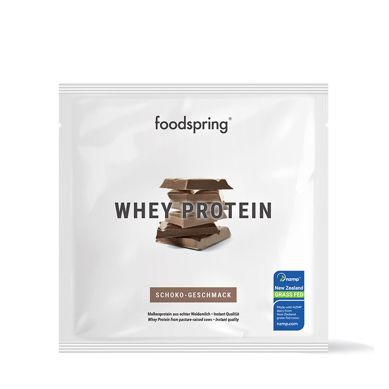 FOODSPRING Whey Protein Bustina monodose Cioccolato