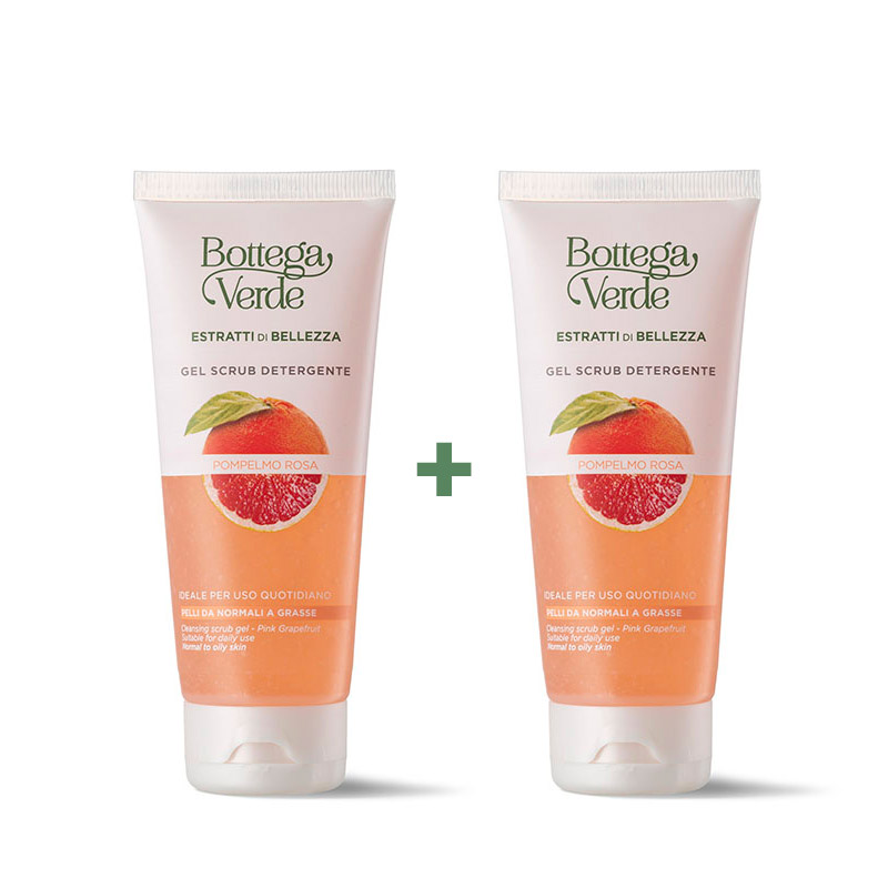**1+1 FREE** **1+1 Free** Cleansing scrub gel - Pink Grapefruit - normal to oily skin - Ideal for daily use (100 ml)