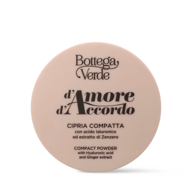 D'Amore d'Accordo - Cipria compatta con acido Ialuronico e Zenzero