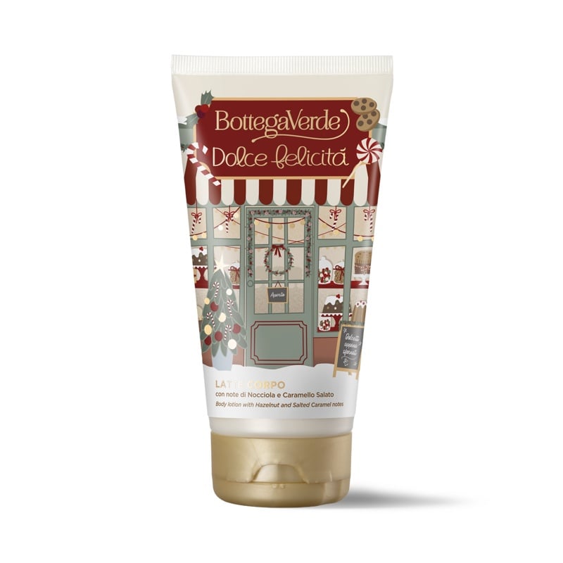 Leche corporal con notas de Avellana y Caramelo salado (150 ml)