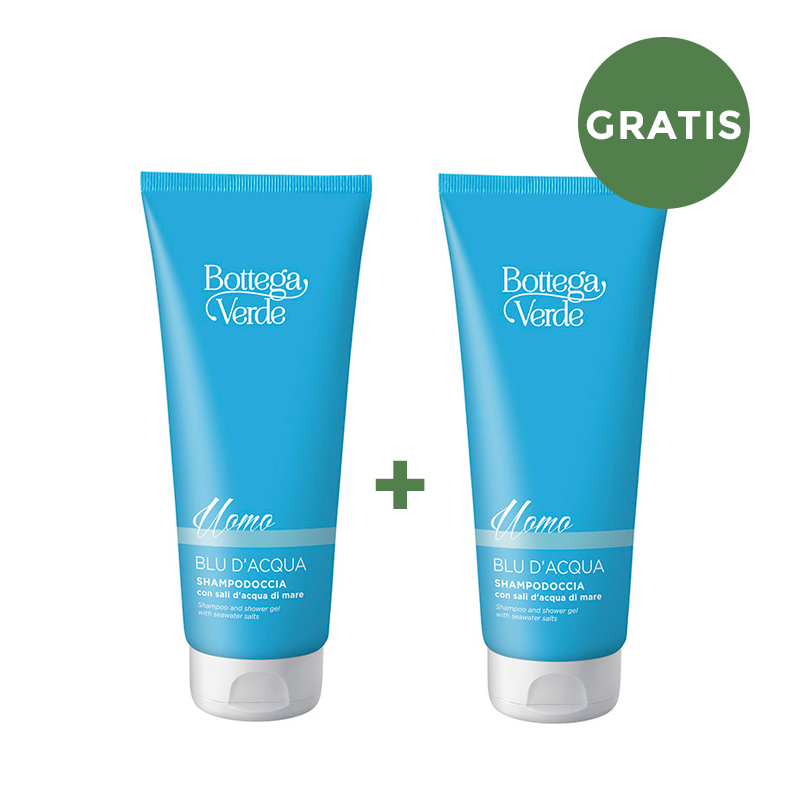 **1+1 GRATIS** Blu d'Acqua - Shampodoccia con sali d'acqua di mare