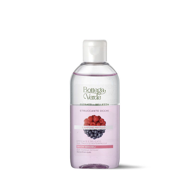 Estratti di bellezza Struccante occhi Lampone Mirtillo efficace delicato occhi sensibili efficace sul tru