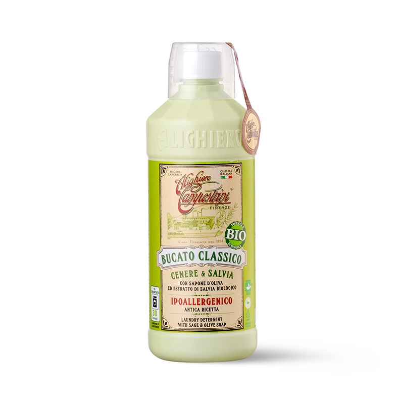 ALIGHIERO E CAMPOSTRINI - Bucato Classico - Cenere e Salvia - con sapone d'Oliva e olio essenziale di Salvia