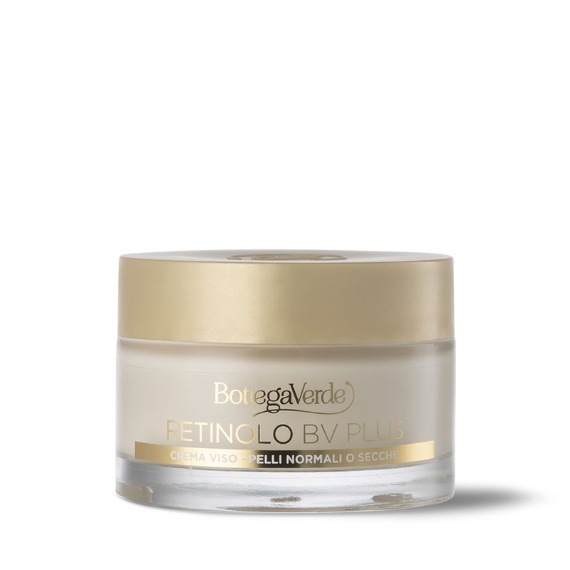 Retinolo Bv Plus - Crema viso -  antietà elasticizzante, con Pro-Retinolo, Collagene vegetale e acido laluronico (50 ml) - pelli normali o secche