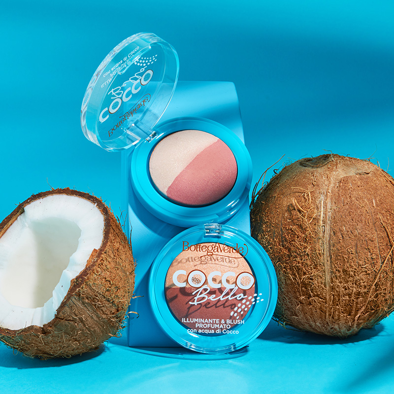 Cocco bello - Illuminante & blush profumato con acqua di Cocco