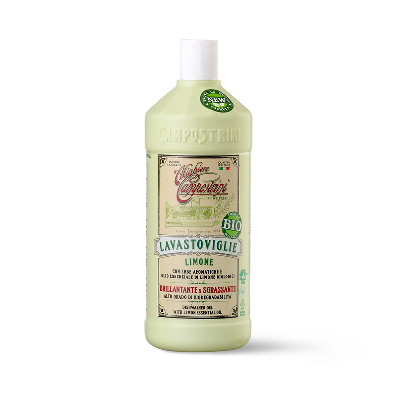 ALIGHIERO E CAMPOSTRINI Lavastoviglie BIO Limone con olio essenziale di Limone ed Erbe Aromatiche Brillan