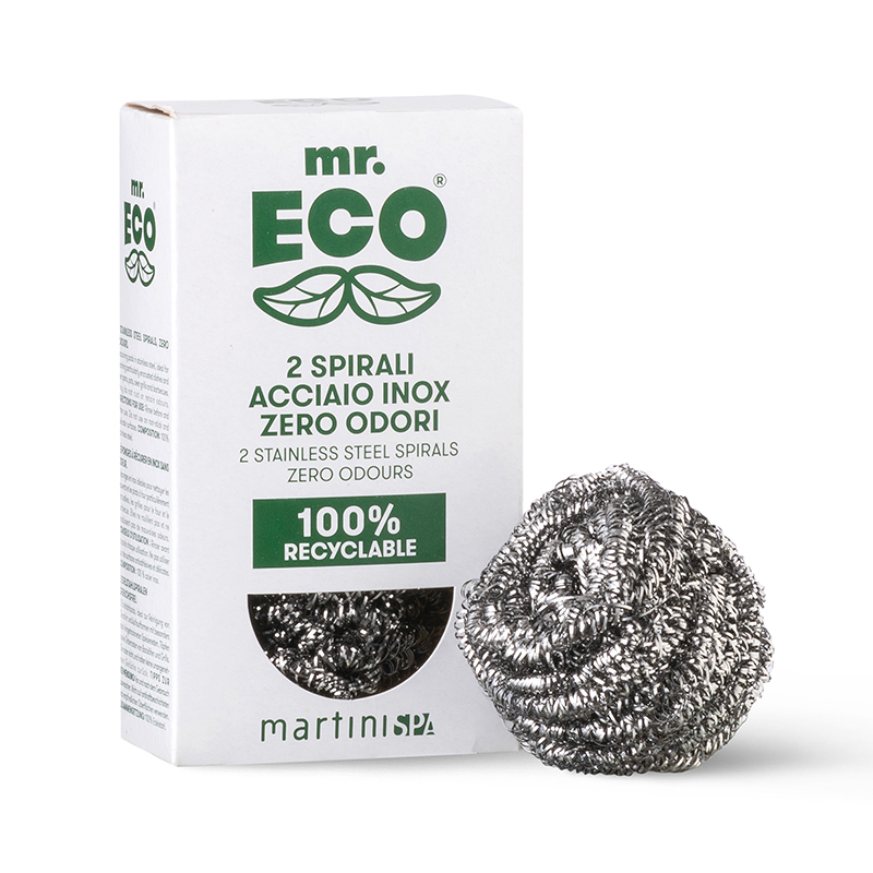 MR. ECO 2 spirali acciaio inox zero odori