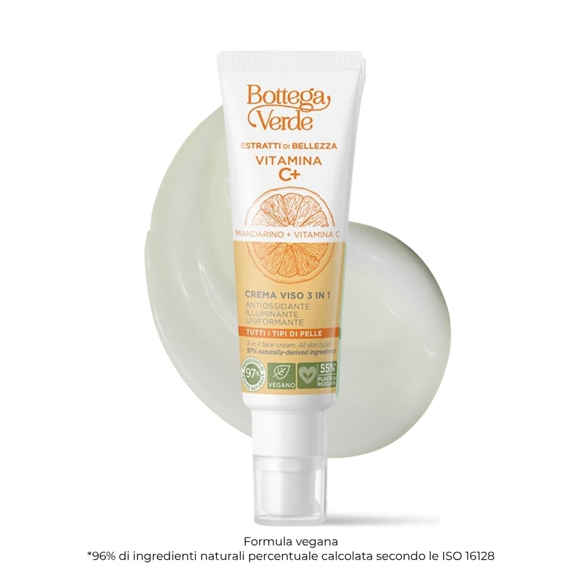Estratti di bellezza - Vitamina C+ - 3-in-1 face cream - Mandarino + Vitamina C - antioxidant, illuminating, uniforming (50 ml) - all skin types