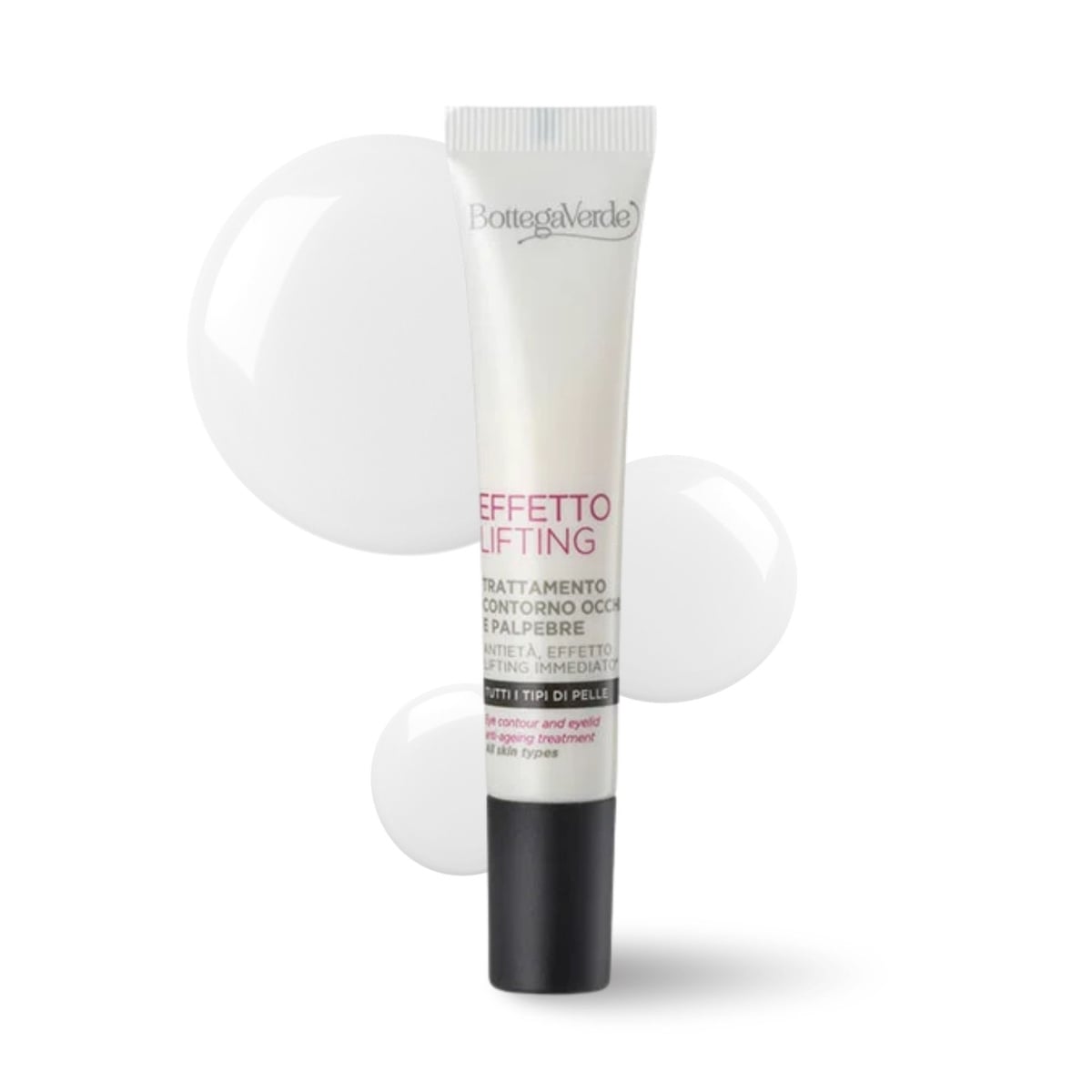 Effetto Lifting - Eye contour and eyelid anti-ageing treatment, instant lifting effect*, with Hyaluronic Acid, Ceramides, and Lotus Flower extract (15 ml)