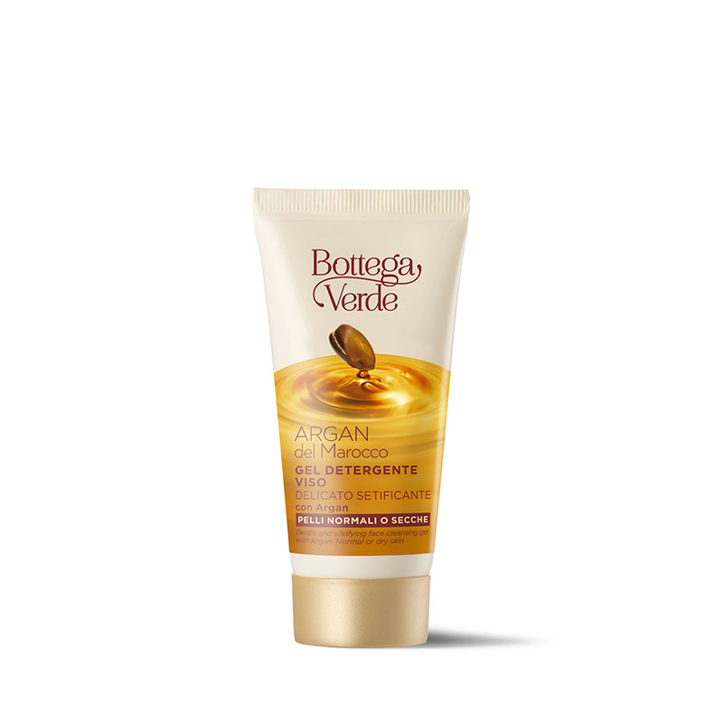 Argan del Marocco - Gel limpiador facial - delicado y suavizante - con Argán (30 ml) - pieles normales o secas
