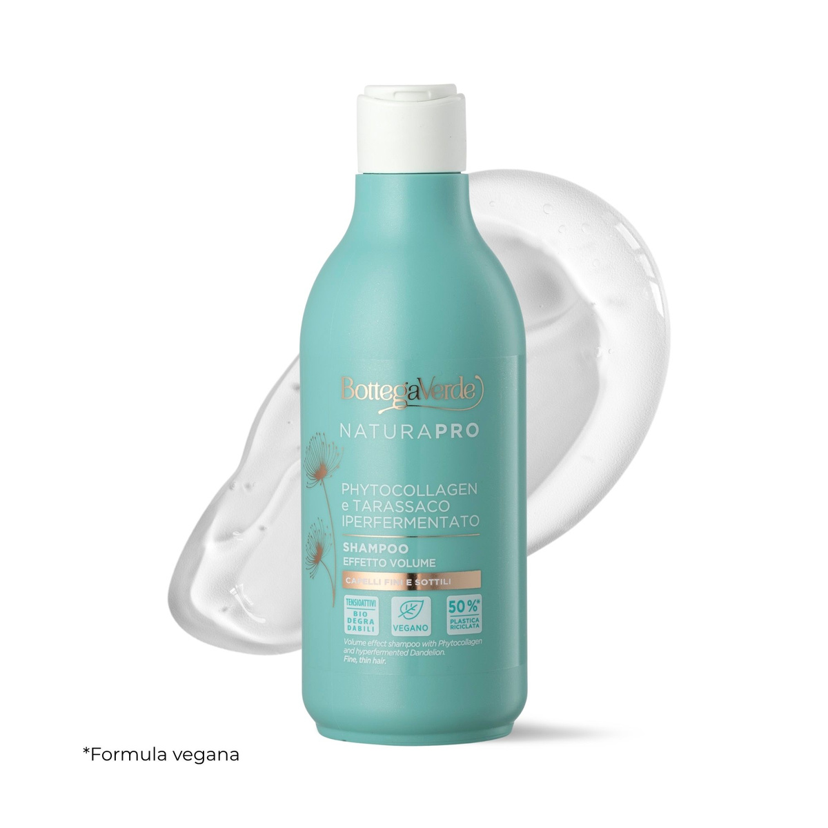 Phytocollagen and hyperfermented Dandelion - Shampoo - volume effect (250 ml) - fine, thin hair
