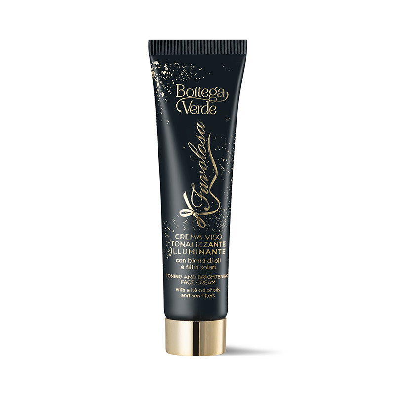 Crema facial tonalizadora iluminadora con mezcla de aceites y filtros solares (25 ml)