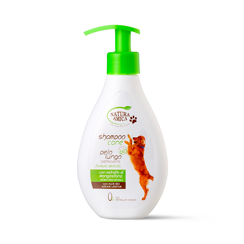 Image of NATURA AMICA - Shampoo cane pelo lungo districante