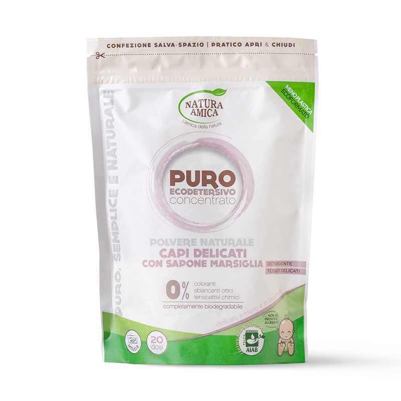 NATURA AMICA Puro Ecodetersivo concentrato Capi delicati Sapone di Marsiglia
