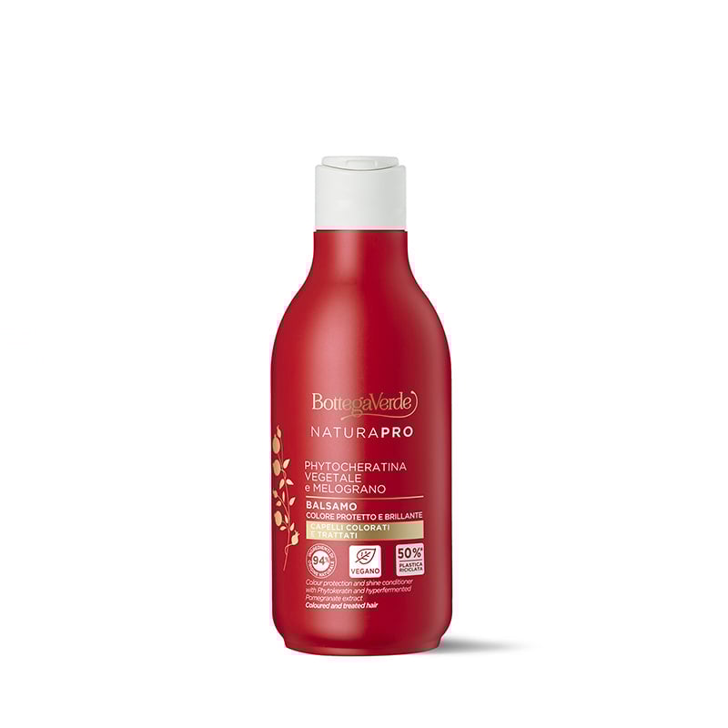 Image of Bottega Verde Phytocheratina vegetale e Iperfermentato di Melograno - Balsamo - Colore protetto e brillante - capelli colorati e trattati013