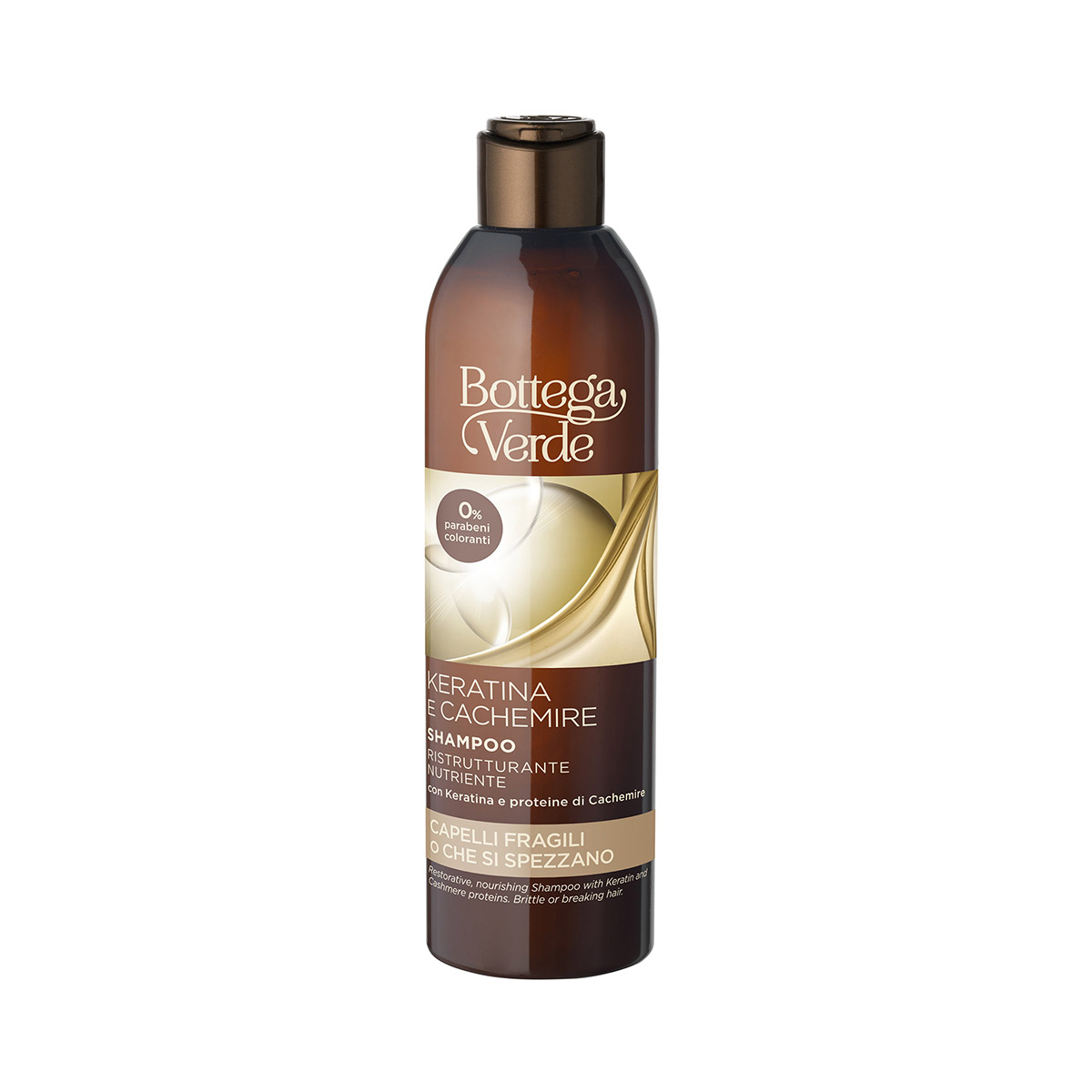 Keratina e Cachemire - restorative, nourishing shampoo - with Keratin and Cashmere proteins (250 ml) - brittle or breaking hair