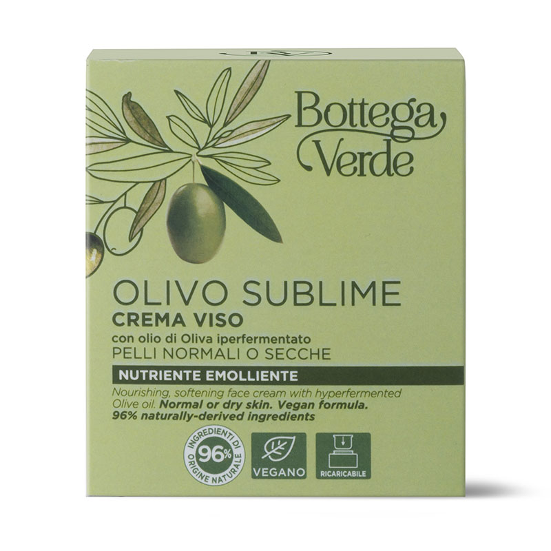 Crema facial - nutritiva emoliente - con aceite de Oliva hiperfermentado (50 ml) - pieles normales o secas