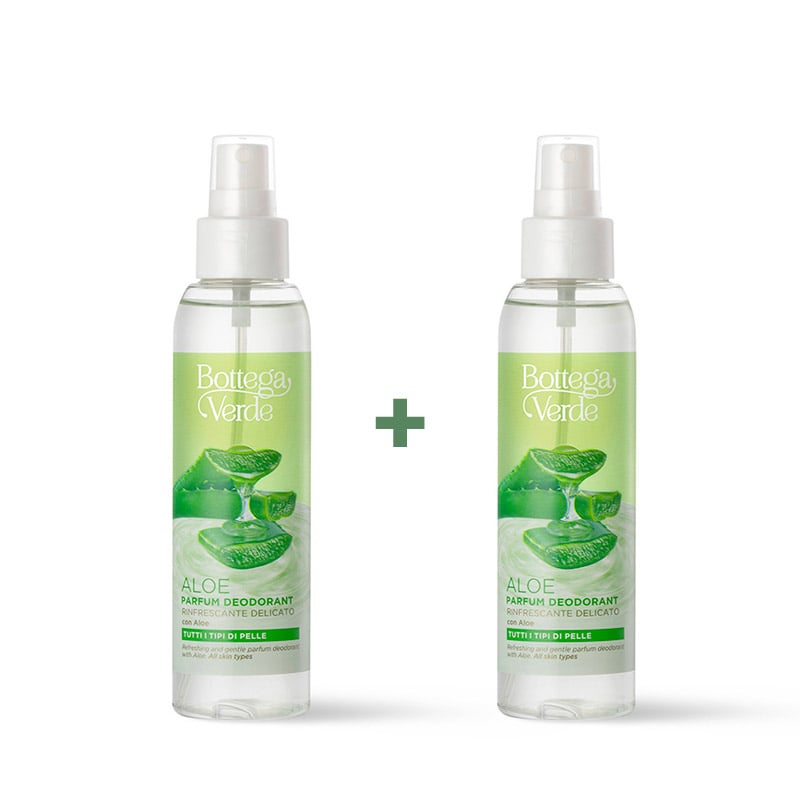 Offer 2 pieces Aloe - parfum deodorant - gently refreshing - with Aloe (125 ml) - all skin types