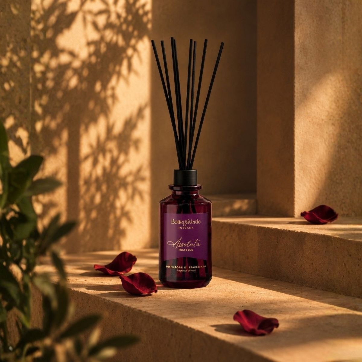 Assoluta - Rosa e Oud - Diffusore di fragranza con stick
