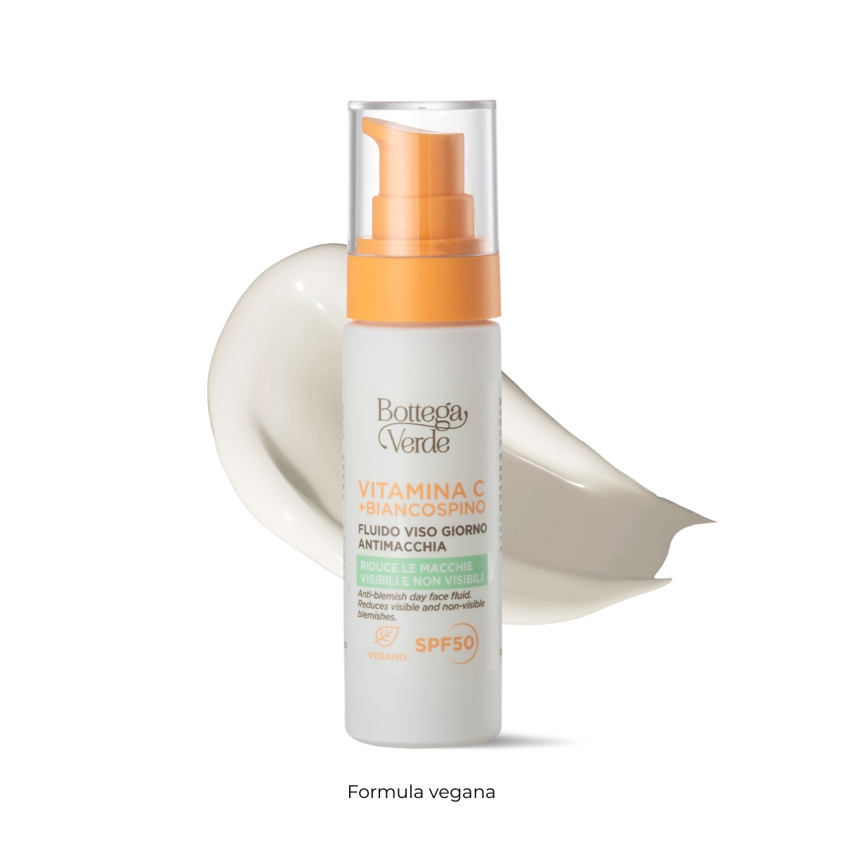 Vitamin C + Hawthorn - Anti-blemish day face fluid with SPF50 - with Vitamin C, Hawthorn and Cybright (30 ml) - reduces visible and non-visible blemishes