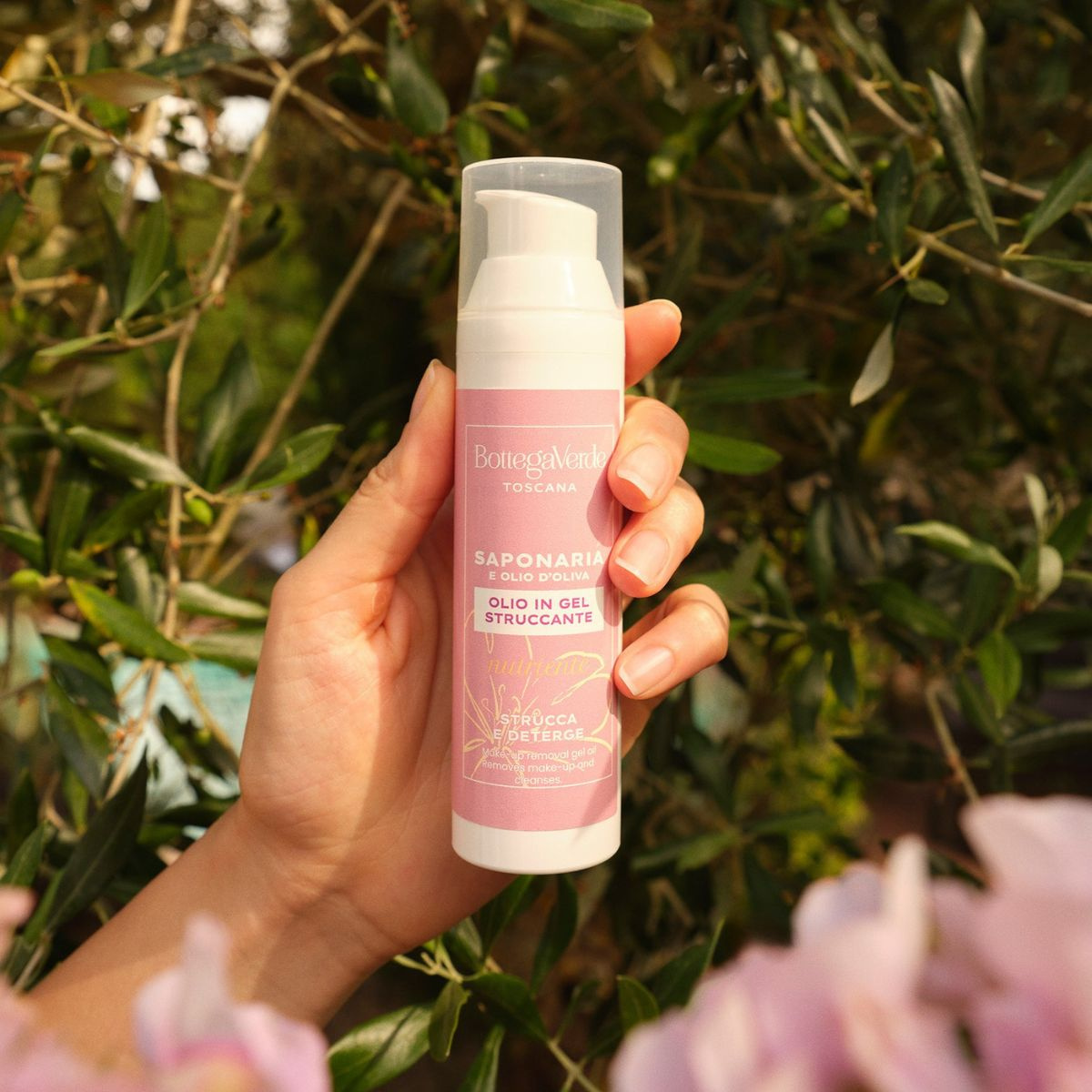 SAPONARIA AND OLIVE OIL - Make-up removal gel oil - removes make-up and cleanses - nourishing (75 ml)