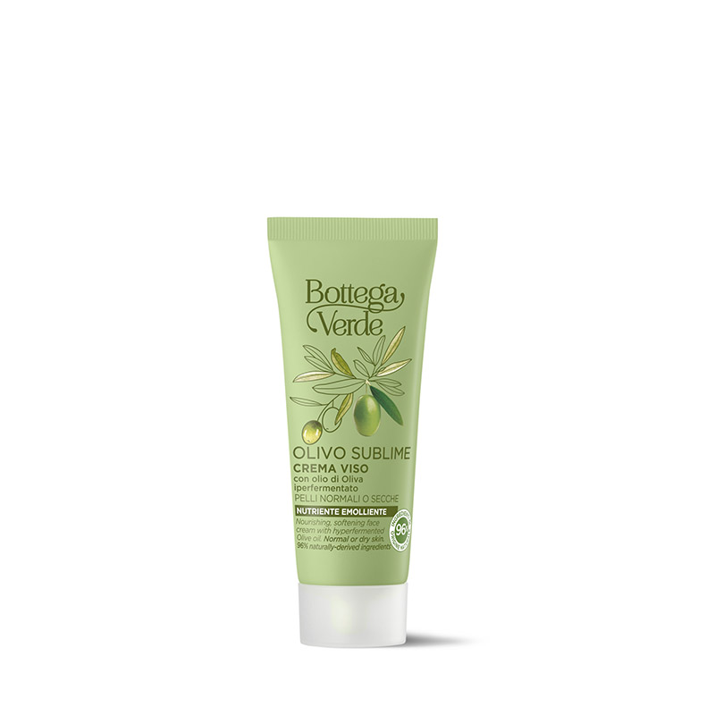 Face cream - nourishing and softening - with hyperfermented Olive oil (20 ml) - normal or dry skin