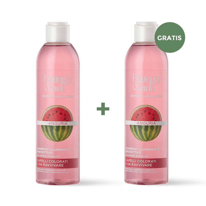** 1+1 FREE**Watermelon -  Brightening protective shampoo - with watermelon extract (250 ml) - coloured or dull hair