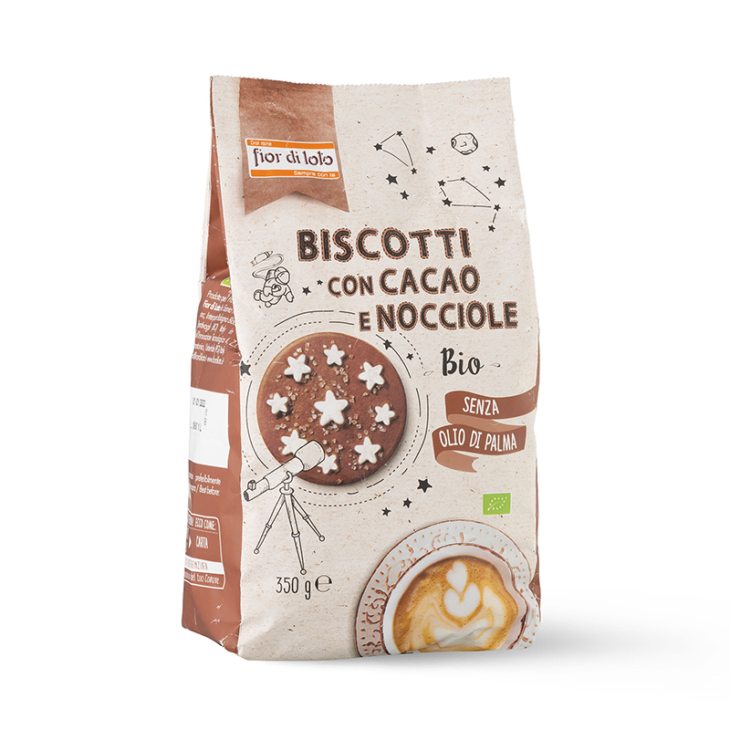 FIOR DI LOTO - Biscotti con cacao e nocciole bio