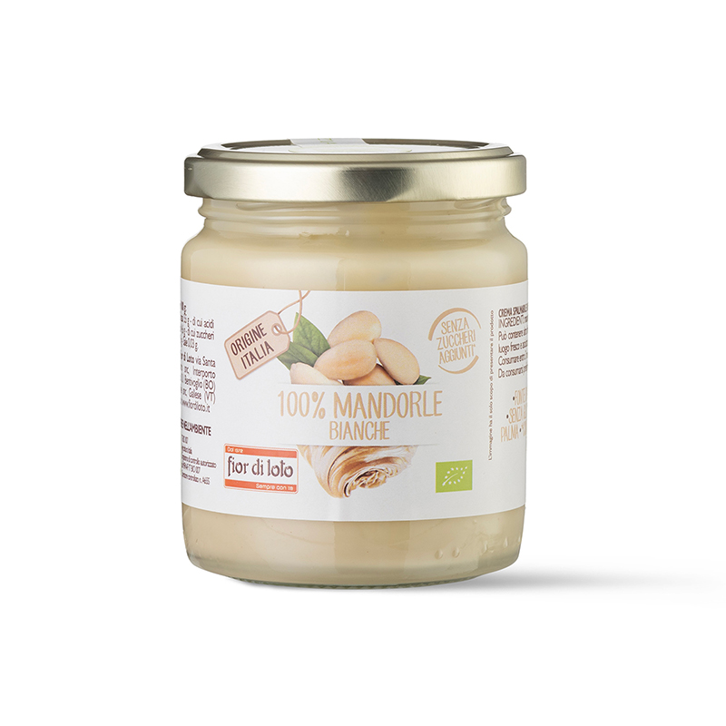 FIOR DI LOTO - Crema di Mandorle bianche pelate bio