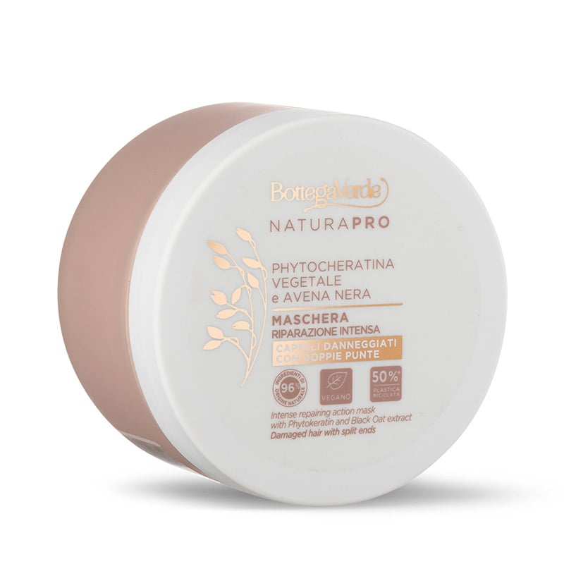 Mascarilla- Reparación intensa - con Phytoqueratina vegetal y extracto de Avena negra (250 ml) - cabello dañado con puntas abiertas